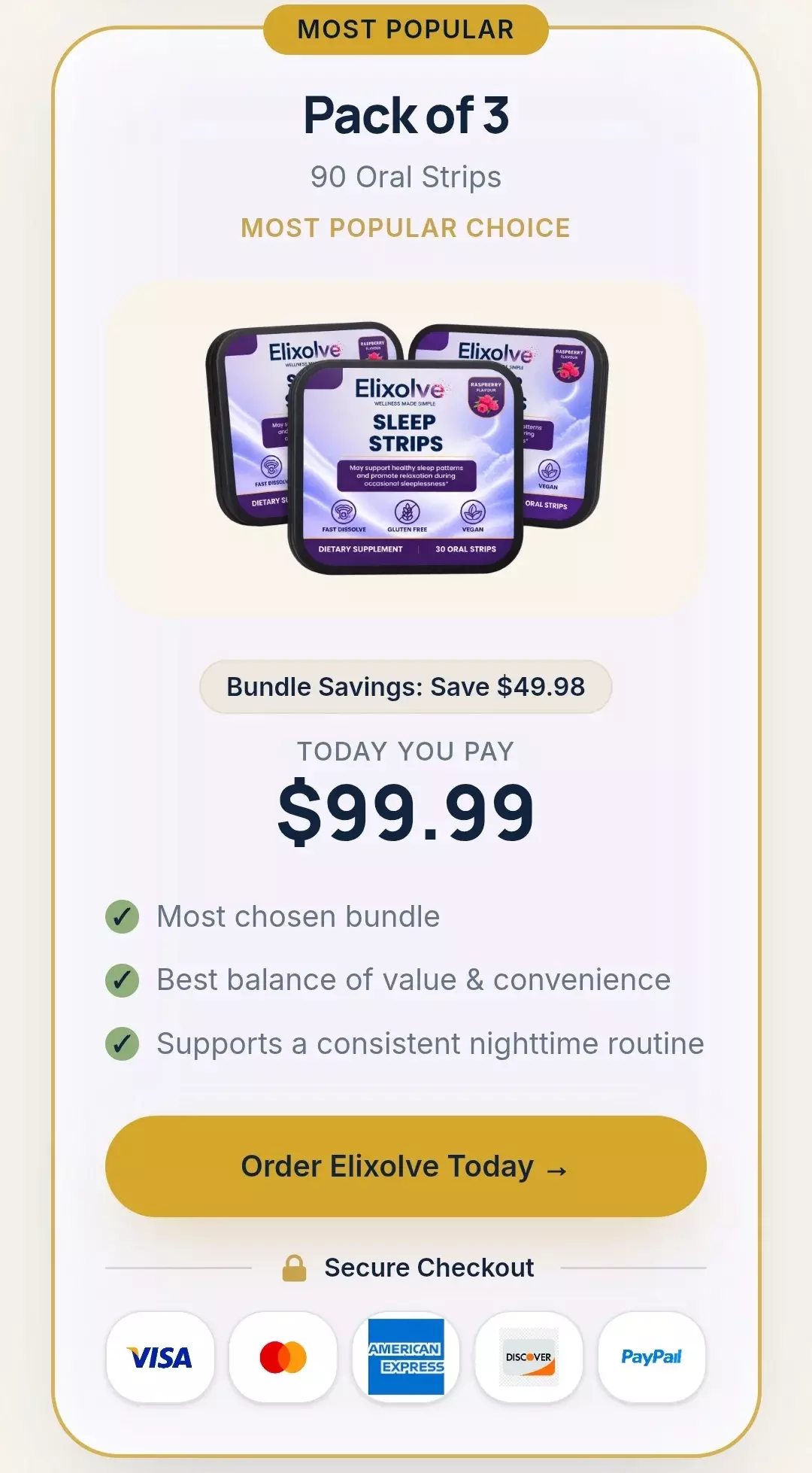 Elixolve™ 3-Pack pricing